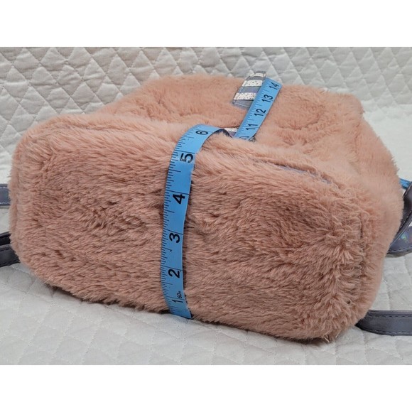 UnderOneSky Girls Soft Plush Mini Backpack Unicorn Adjustable Iridescent Straps - Picture 10 of 16